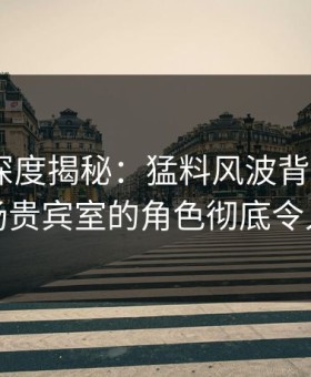 微密圈深度揭秘：猛料风波背后，大V在机场贵宾室的角色彻底令人意外